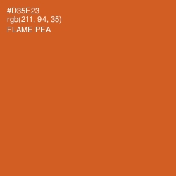#D35E23 - Flame Pea Color Image